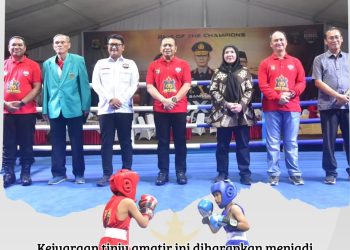 Ketua PERBATI Provinsi Lampung A. Giri Akbar, S.E., M.B.A., Hadiri pembukaan Kejuaraan Tinju Amatir