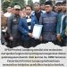 BEM SI Lampung menggelar aksi unjuk rasa dengan membawa bendera Aliansi Lampung Melawan di Kantor DPRD Provinsi Lampung,