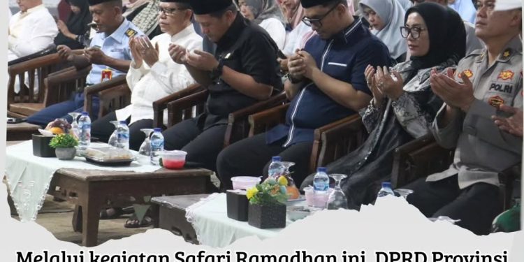 Ketua DPRD Provinsi Lampung A. Giri Akbar, S.E., M.B.A. memimpin langsung kegiatan Safari Ramadhan 1447 Hijriah Di Masjid Nurus Sholihin