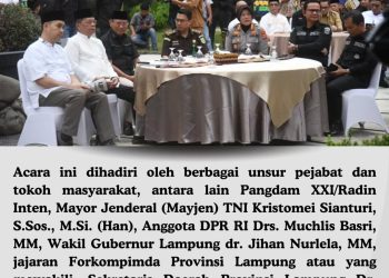 Ketua DPRD Provinsi Lampung, Ahmad Giri Akbar, S.E., M.B.A., memberikan apresiasi tinggi atas peluncuran Koran Edisi Khusus dan Buku Satu Tahun Kepemimpinan yang digagas oleh Ikatan Jurnalis Pemprov (IJP)