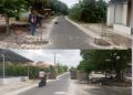 Ruas Jalan Desa Bumi Daya Pulau Jaya Dibangun Tugu Jalan