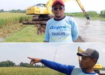 Ketua Gapoktan Bali Jaya Control Langsung Pekerjaan Peninggian Tanggul