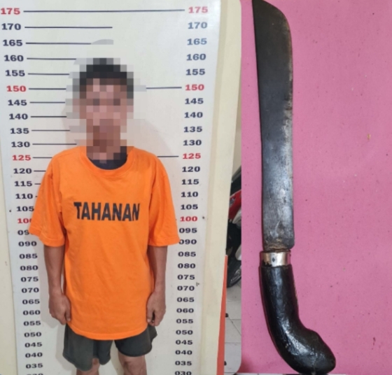 Polisi Ungkap Curas di Kalianda, Pelaku Ancam Korban dengan Golok di Dalam Kamar Kos