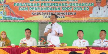 Bupati Pringsewu Buka Sosialisasi Perda No.1 Tahun 2024 Tentang Pajak Dan Retribusi Daerah