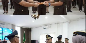 Pelantikan Dan Serah Terima Jabatan Kepala Seksi Tindak Pidana Khusus Dan Kepala Seksi Perdata Dan Tata Usaha Negara Pada Kejari Banyuasin