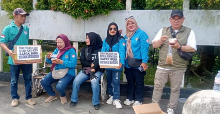 DPC PPWI Kabupaten Pesawaran Gelar Penggalangan Dana Bantuan Bagi Warga Tanjung Sari Desa Kedondong yang Rumahnya Roboh