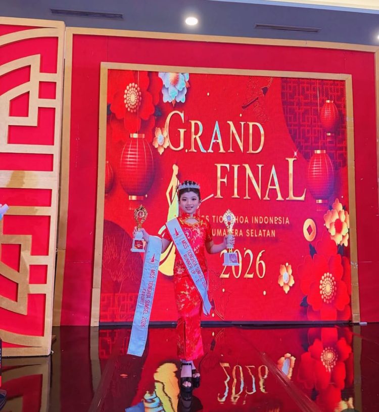 Princiella Carilyne, Siswi Maitreyawira yang Menginspirasi di Ajang Miss Tionghoa Sumsel 2026