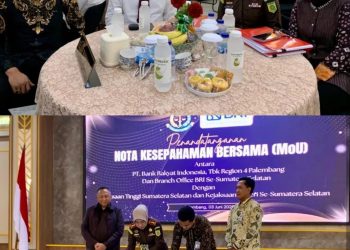 Penandatangan MoU PT. BRI, TBK Region 4 Palembang Dan Branch Office BRI se-Sumsel Dengan Kejaksaan Tinggi Sumsel Dengan Kejaksaan Negeri se-Sumsel