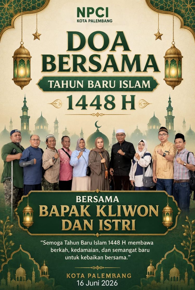 Sambut Tahun Baru Islam 1448 H, NPCI Kota Palembang Gelar Doa Bersama, Perkuat Semangat Kebersamaan dan Kepedulian ‎