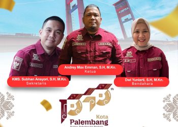 Ketua INI Andre Max Emman Ucapkan Selamat HUT Kota Palembang ke-1343