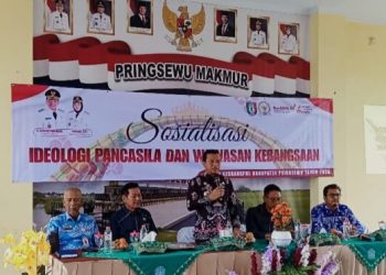 Bupati Pringsewu Buka Sosialisasi Ideologi Pancasila dan Wawasan Kebangsaan di 40 Pekon dan Kelurahan