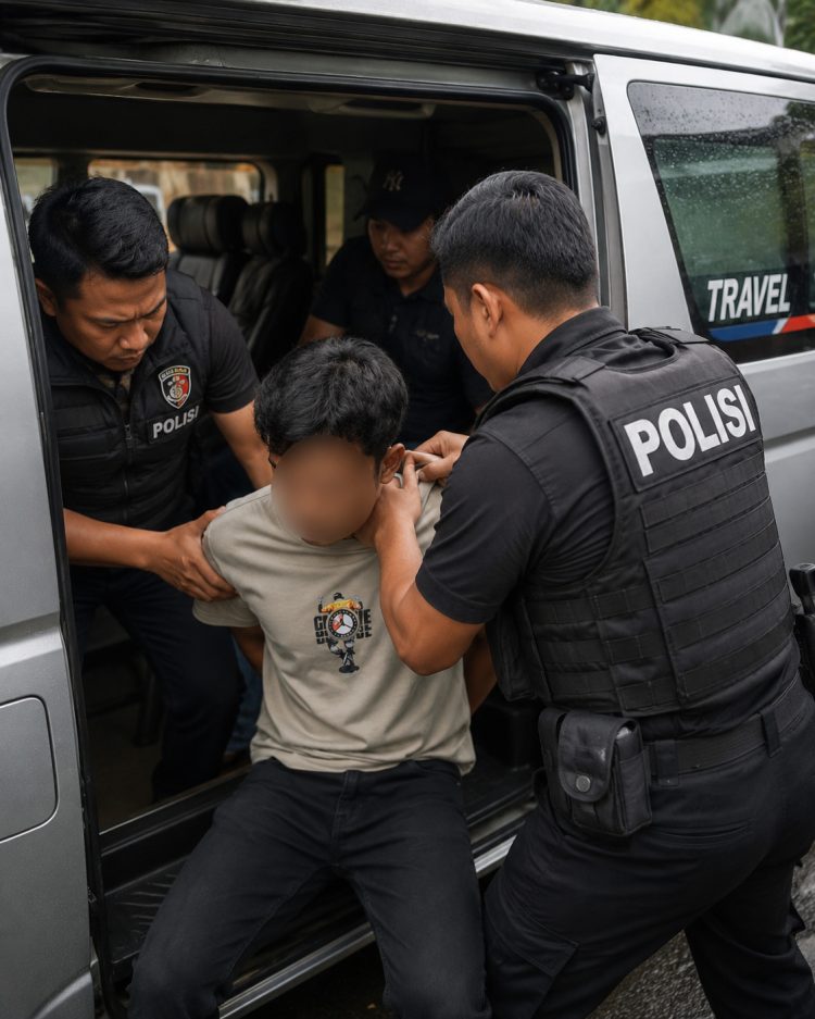 Pengejaran Tiga Hari Tak Sia-sia, Polisi Ringkus Pelaku Pembacokan Membabi Buta di Jati Agung