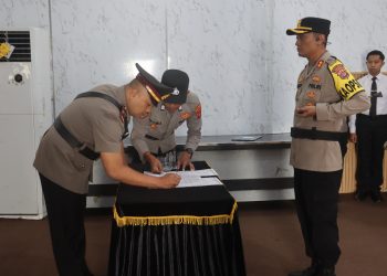 Kapolres Lampung Selatan Pimpin Sertijab Kapolsek Penengahan, Tekankan Penguatan Kinerja dan Pelayanan