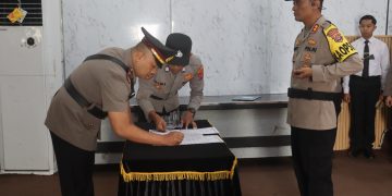 Kapolres Lampung Selatan Pimpin Sertijab Kapolsek Penengahan, Tekankan Penguatan Kinerja dan Pelayanan