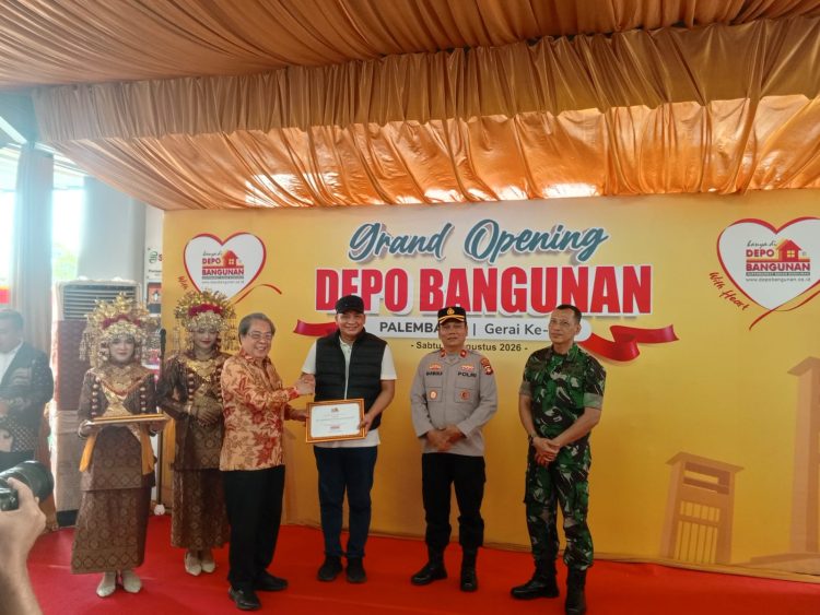 Gerai ke-18 Depo Bangunan Dibuka di Palembang, Camat Sako: Investasi Ini Dorong Ekonomi dan Serap Tenaga Kerja Lokal 