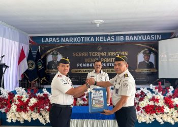 Pisah Sambut Kepemimpinan, Arjiunna Resmi Pimpin Lapas Narkotika Kelas IIB Banyuasin