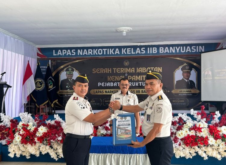 Pisah Sambut Kepemimpinan, Arjiunna Resmi Pimpin Lapas Narkotika Kelas IIB Banyuasin