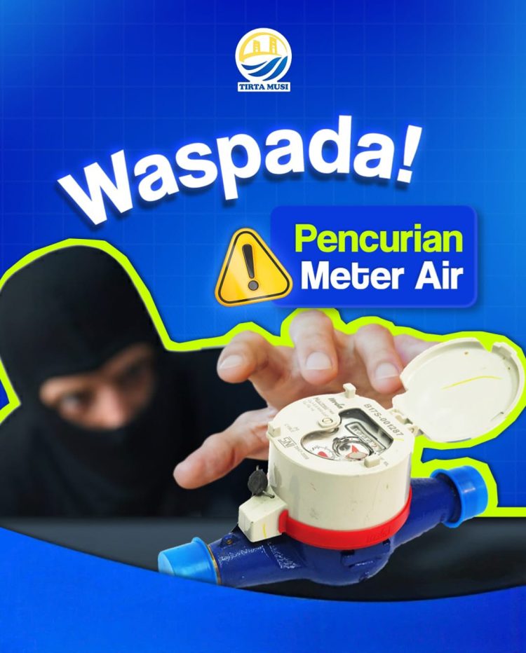 Perumda Tirta Musi Ingatkan Warga Waspada Pencurian Meter Air, Teddy: Jaga Meter, Jaga Layanan Air Bersih