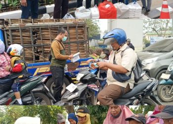 5.000 Masker, 600 Nasi Kotak Plus 300 Susu Dibagikan, Tim Media Partner Hadirkan Kepedulian untuk Warga Palembang