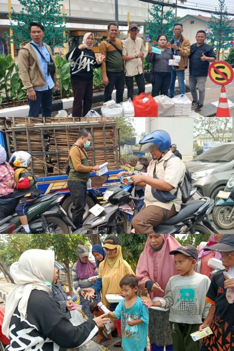 5.000 Masker, 600 Nasi Kotak Plus 300 Susu Dibagikan, Tim Media Partner Hadirkan Kepedulian untuk Warga Palembang