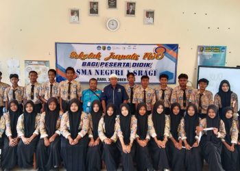 IWO Lampung Selatan Cetak Jurnalis Muda, Puluhan Siswa SMAN 1 Sragi Ikuti Sekolah Jurnalis IWO
