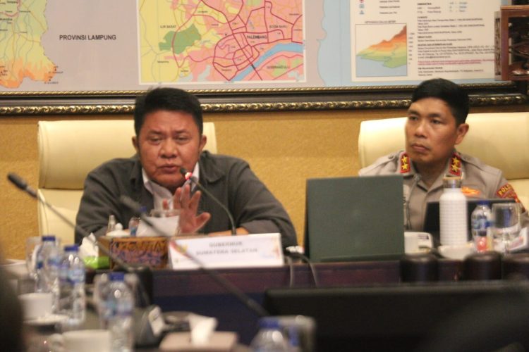 Dipimpin Gubernur Sumsel, Rakor Karhutla Perkuat Sinergi TNI-Polri dan Pemerintah Daerah