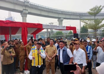 Penyerahan Lahan EX-DPMPTSP Sumsel Untuk Peluasan Kolam Retensi Simpang Polda